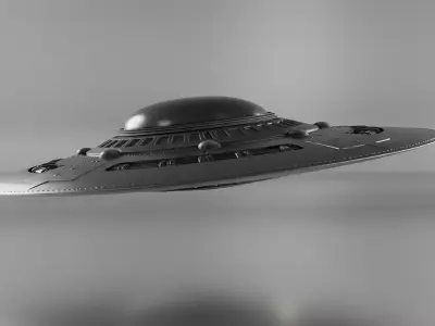 Brawn Sci-Fi Flying Saucer UFO 3D Model 3D model