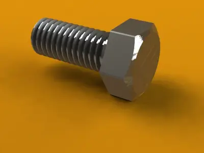 Bolt hex Free 3D model