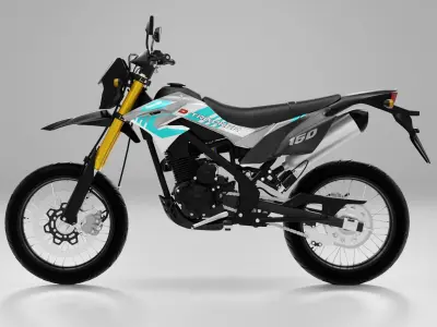 2019 - Kawasaki D-Tracker 150 3D model