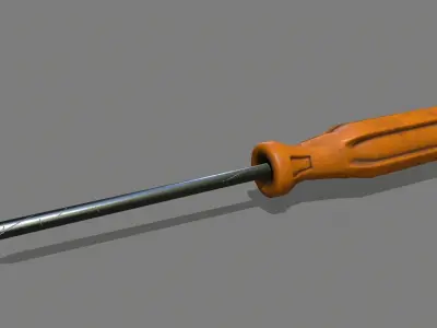 screwdriver Low-poly 3D model 32