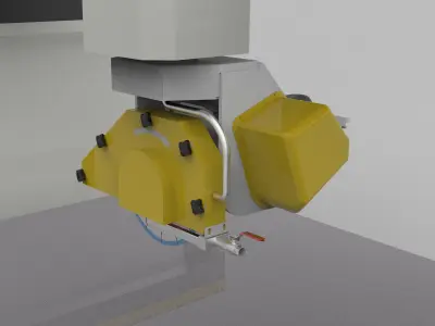 Bridge Saw Machine 3D model
