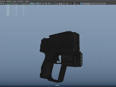 SIFI Hand-Gun Low-poly 3D model