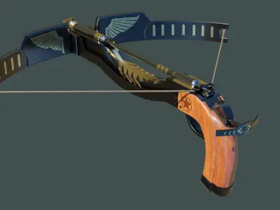 Crossbow Arrow Shooter Low-poly 3D model