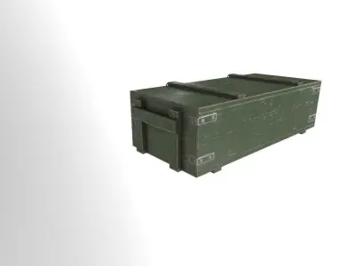 wooden box for weapons Free low-poly 3D model