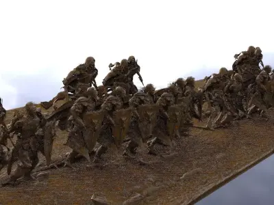 Army Charging 3D model