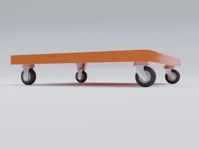 small handling cart for diorama 3D model