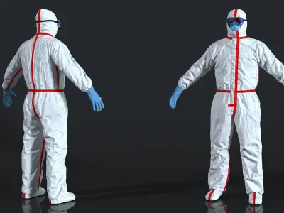 Chemical Protective Suit 3D model