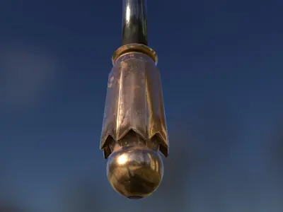 Horsemans Pick Low-poly 3D model