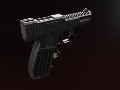 Shevchenko PSh4 Low-poly 3D model