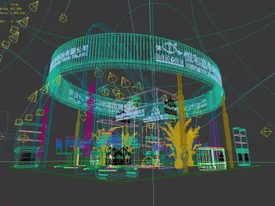 Exhibition - Area - 8X10-3DMAX2009-025 3D model