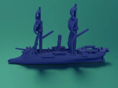 CSS Stonewall 1864 3D print model