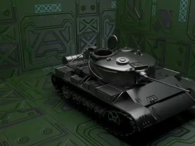 Tank T-55 3D model