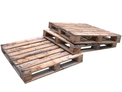 Empty Pallet Low-poly 3D model