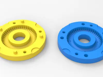 Mold for diecast tire 8 Scale 1 to 10 and 1 to 14 and 1 to 25 3D print model