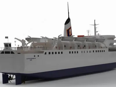  Jacopo Tintoretto RO-RO Ferry Ship Dynamic Simulation 