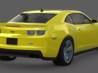 2012 Chevrolet Camaro ZL1 3D Model  Modern Muscle Perfected 3D model