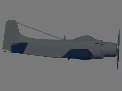 AD-4 Skyraider 3D model