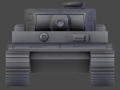 Tiger I Low Poly Tank 3D model Free low-poly 3D model