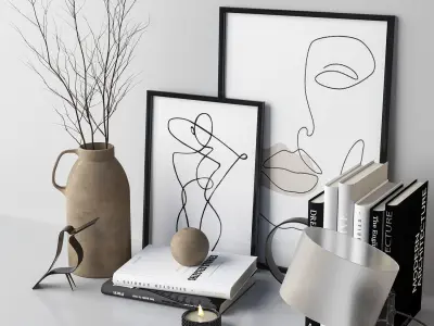 Decorative set 3D model get