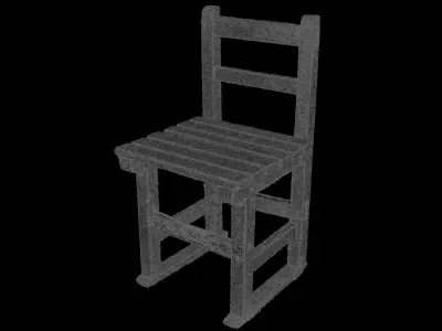 Wood Chair 3D model get