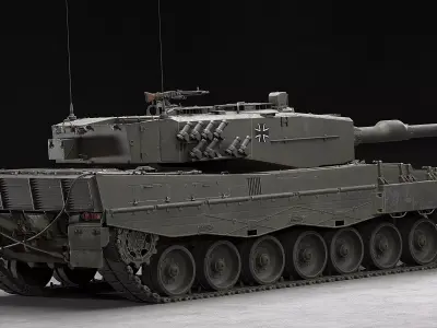 Leopard 2A4 plus 4 Skins Included 3D model