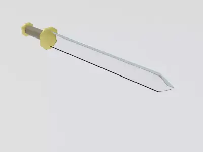 Low-Poly Roman Sword  Free 3D model