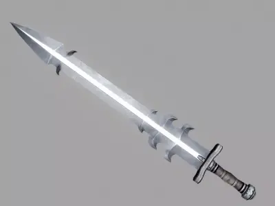 Sword Low-poly 3D model 50