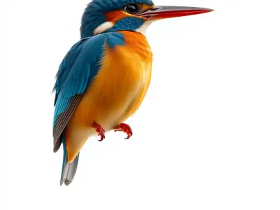Vibrant Kingfisher Bird model pack Low-poly 3D model