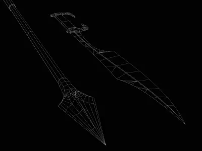 Spartan Weapons Low-poly 3D model
