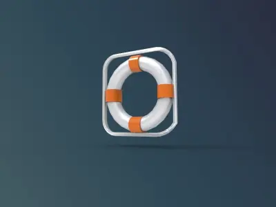 lifebuoy ship 3D print model