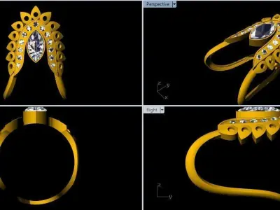vanki  ring 3dm file 3D print model