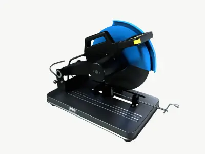 steel cutter Low-poly 3D model