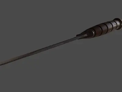 knife 8 Low-poly 3D model