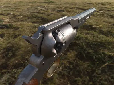 Remington Model 1861 Low-poly 3D model