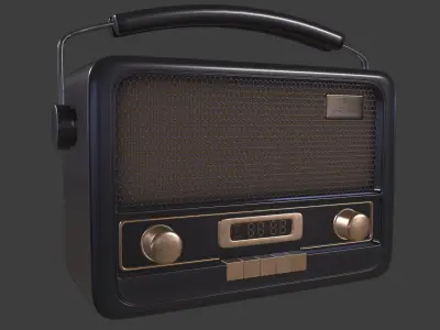 radio 3D model purchase