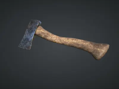 Axe for Games Low-poly 3D model