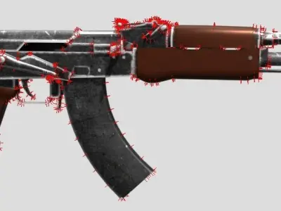 AK-47 Gun 3D model