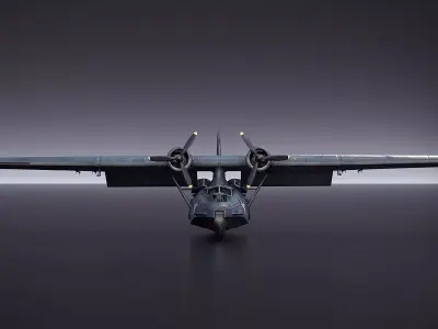 WW2 Consolidated PBY 5 Catalina 3D model purchase