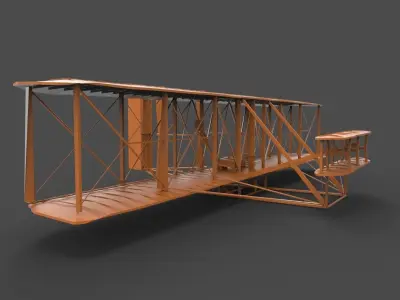 Wright Brothers Flyer 3d 3D print model