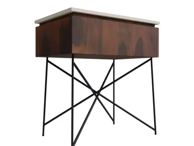 Modern 1 drawer nightstand by Axel 3D model