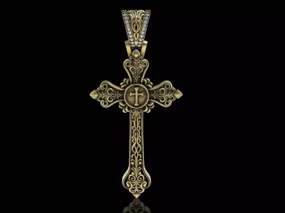 Designing Cross Pendant 3D print model