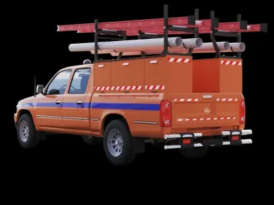 Great Wall Deer Electrician Crew PickUp 3D model