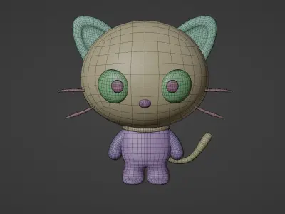 Chococat sonic cat 3D model