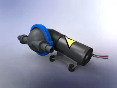 shower drain pump- -JABSCO- Free 3D model