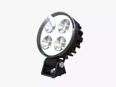 Circular LED Light Bar V2 3D model