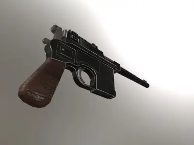 Mauser s96 pistol 3D model Low-poly 3D model