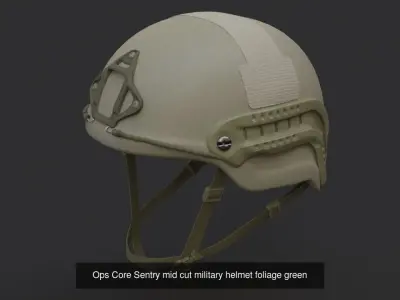 Ops Core Sentry mid cut military helmet 3D Model Pack