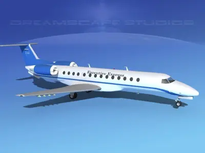 Embraer ERJ-135 Executive Express 3D model