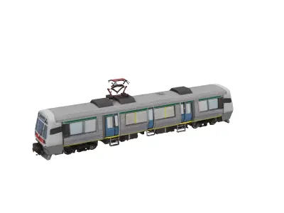 Commuter Train Journey Thanksgiving 3D model
