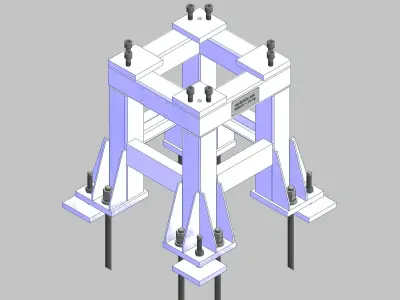 26364-Base for robot KAWASAKI BX100L-Hight 700 3D model